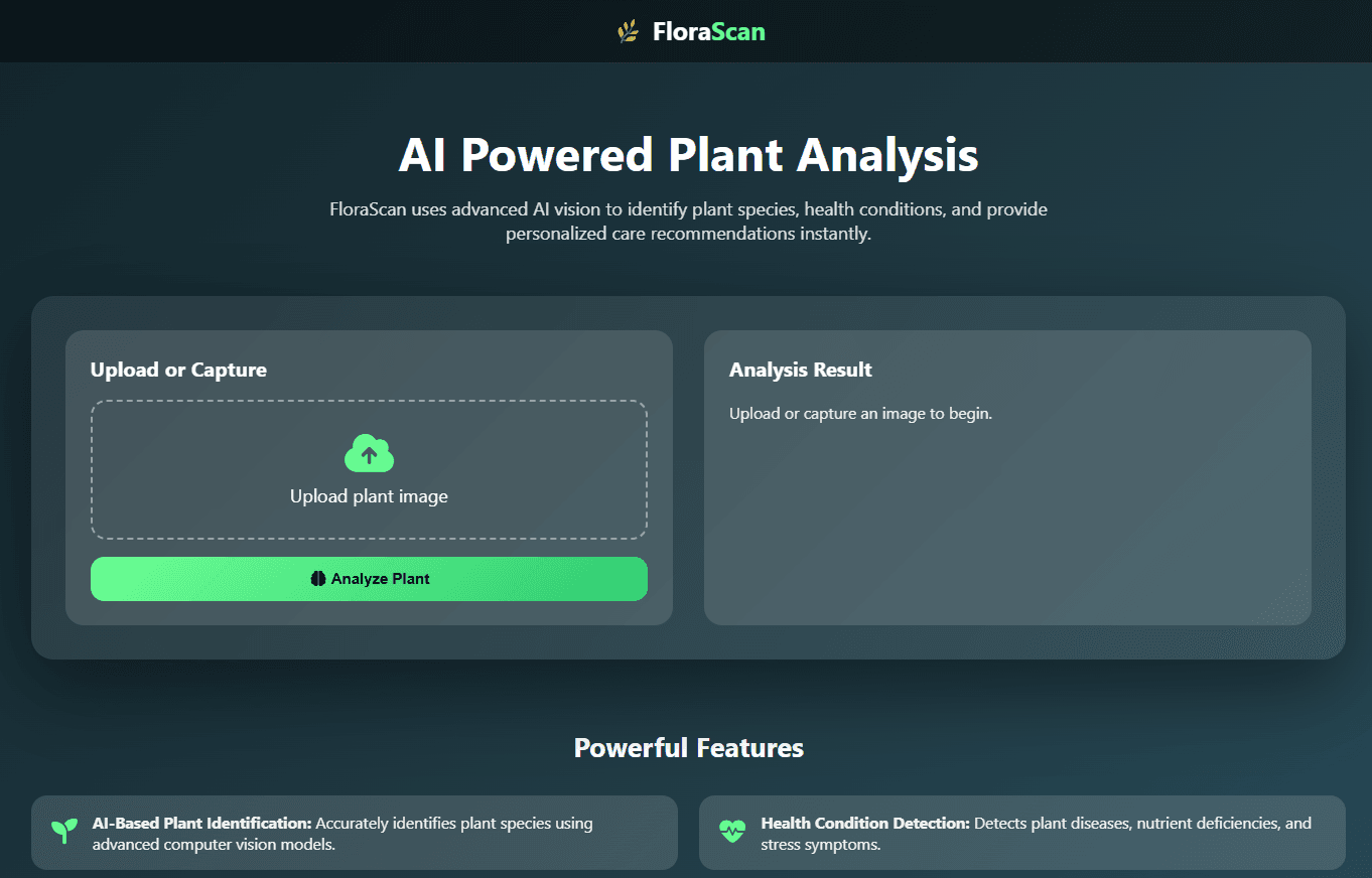 FloraScan – AI Powered Plant Analysis Tool